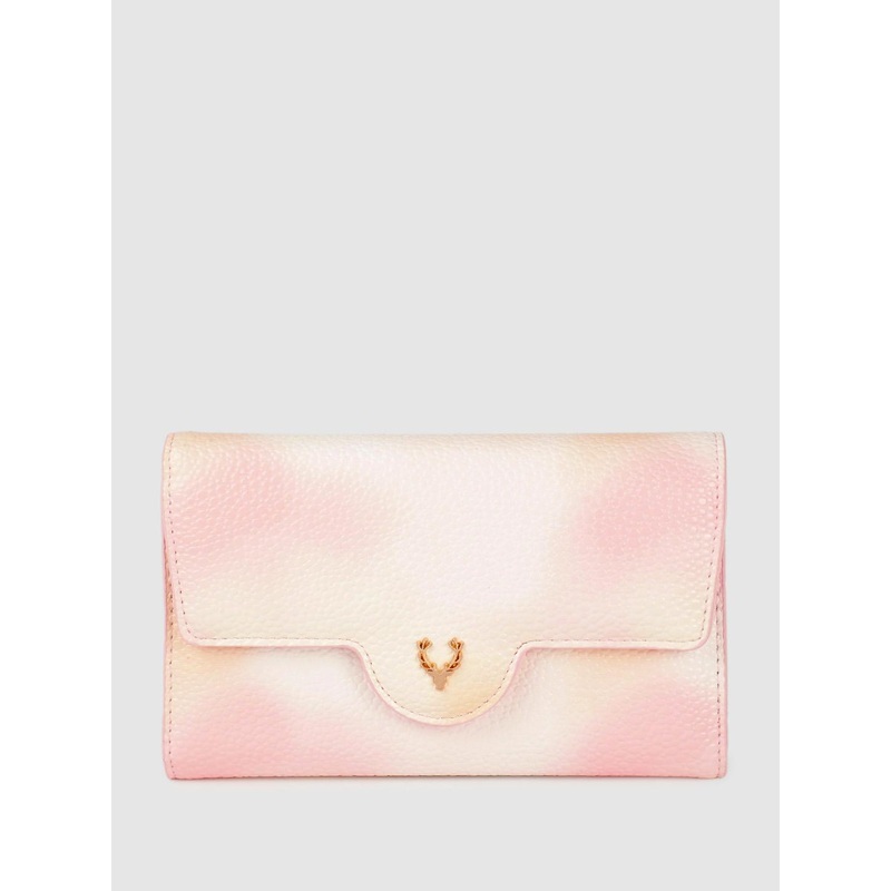 Allen Solly Women Geometric Textured Three Fold Wallet