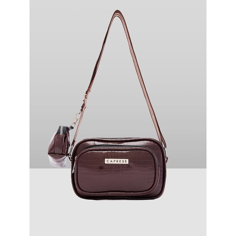 Caprese Hiko Women Brown Medium Sling Bag