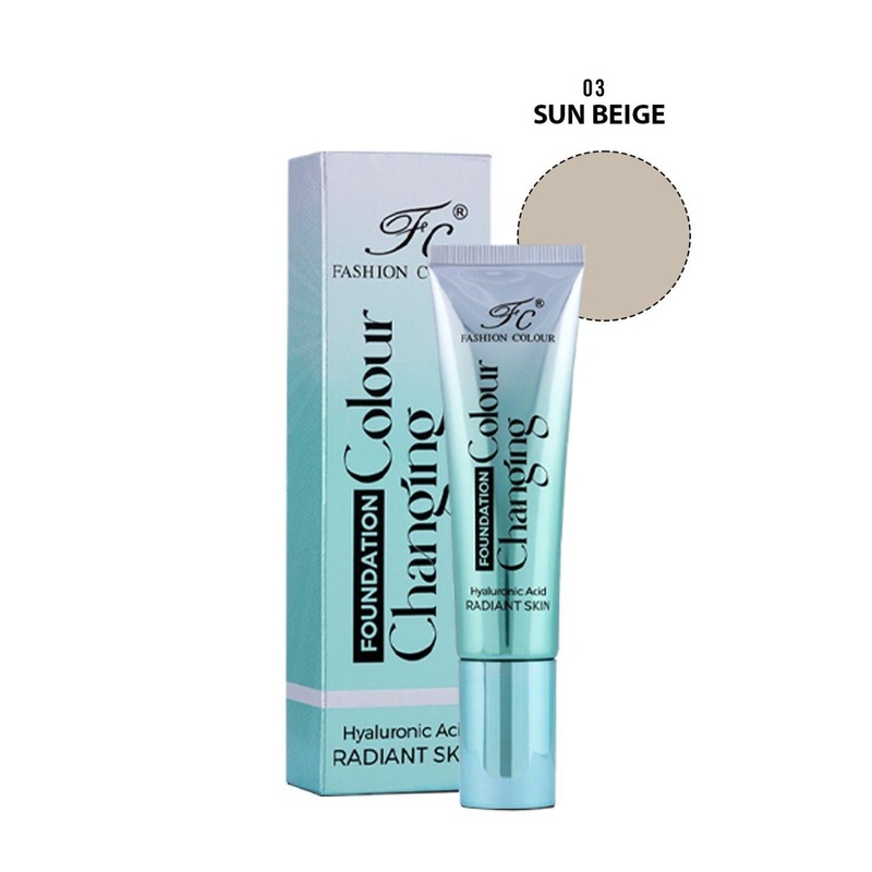 Fashion Colour Hyaluronic Acid Colour Changing Foundation 40g – Sun Beige 03