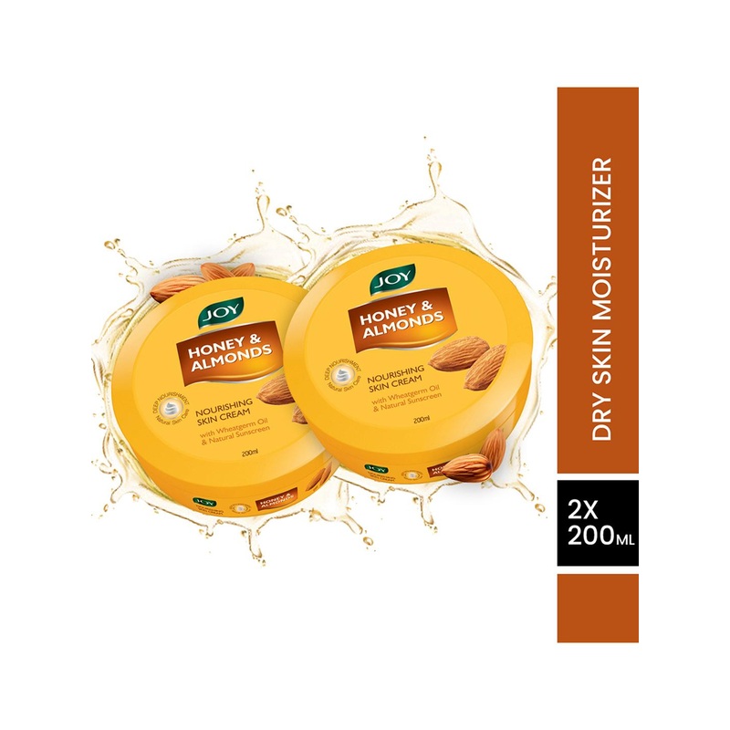 JOY Set Of 2 Honey & Almonds Nourishing Skin Cream – 200 ml Each