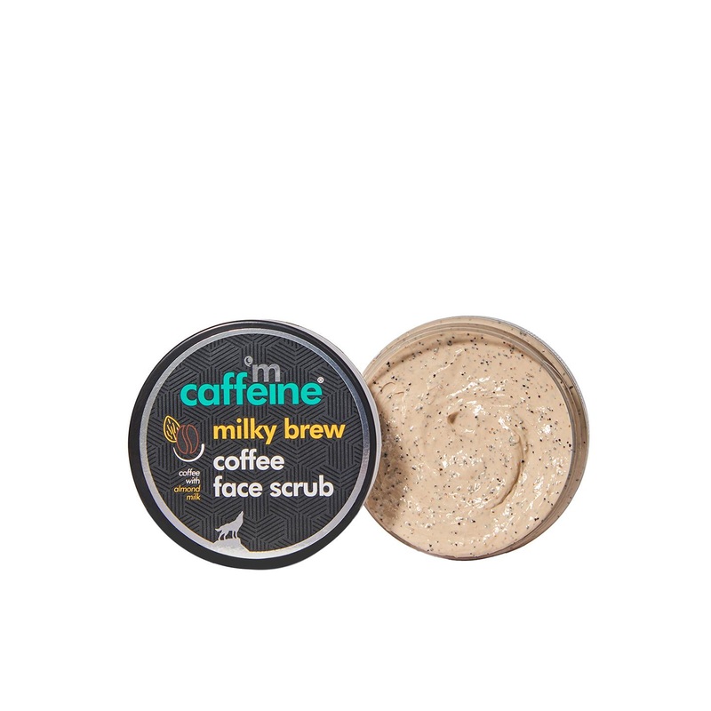 MCaffeine Coffee & Milk Moisturizing Face Scrub for Gentle Exfoliation & Skin Nourishment
