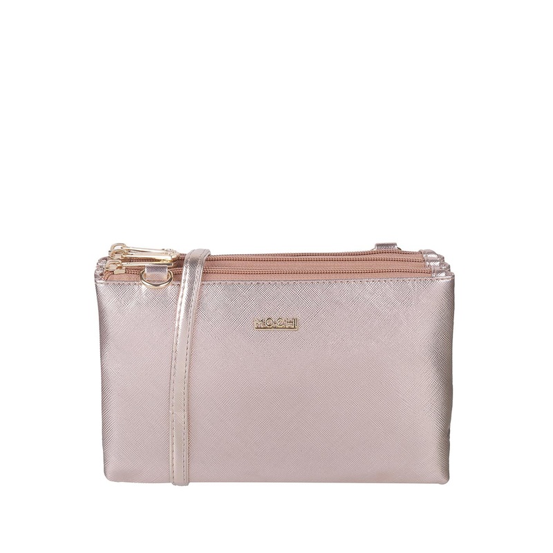 Mochi Pink Textured Purse Clutch