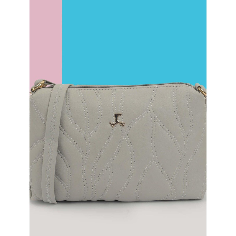 Mochi Textured  Structured Sling Bag with Quilted