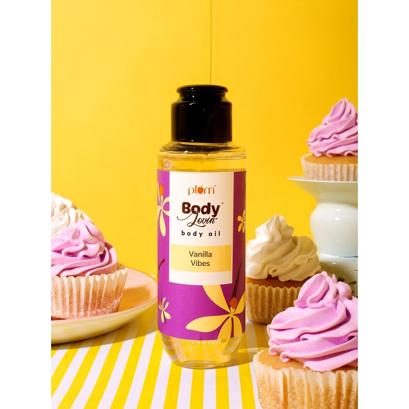 Plum BodyLovin’ Vanillla Vibes Body Oil – Oil Formula & Intense Moisture – 100 ml