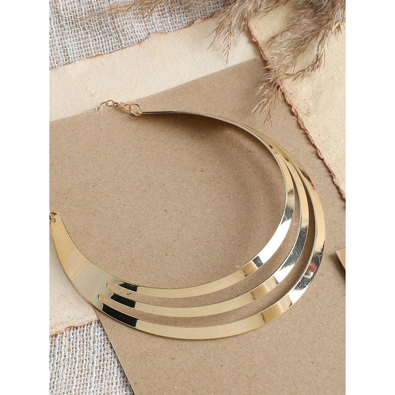 SOHI Gold-Toned Gold-Plated Necklace