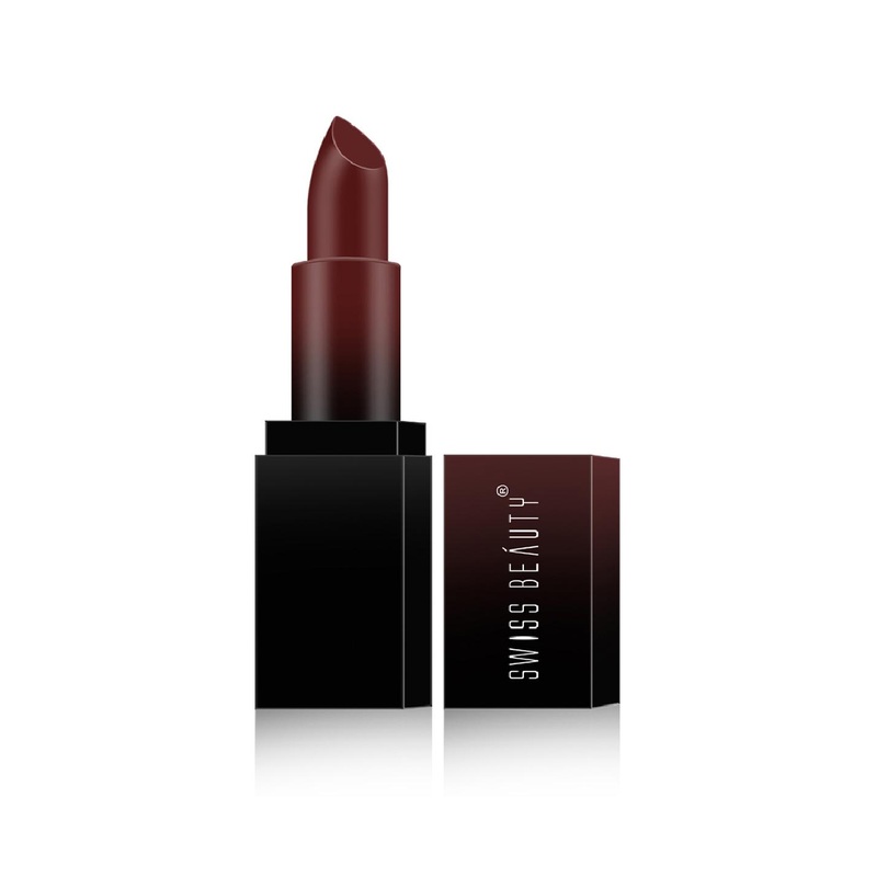 SWISS BEAUTY HD Matte Lipstick – Wine Blush 10