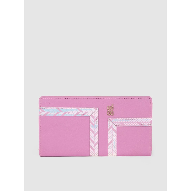 Baggit Women Pink Embellished Two Fold Wallet