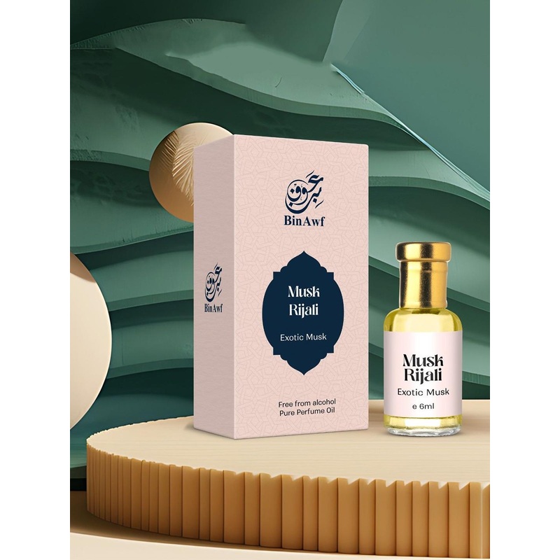 BinAwf Musk Rijali Exotic Musk Non Alcohol Attar- 6 ml