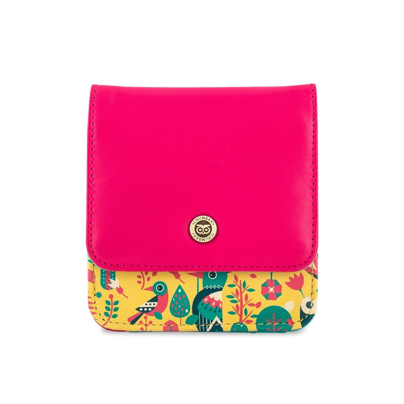 Chumbak Women Yellow & Pink Printed Two Fold Wallet