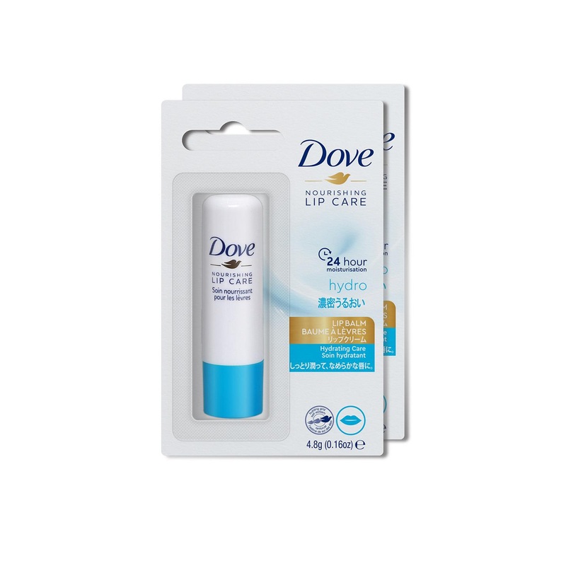 Dove Set of 2 Nourishing Hydro Lip Balms with Aloe Vera Oil & Vitamin E