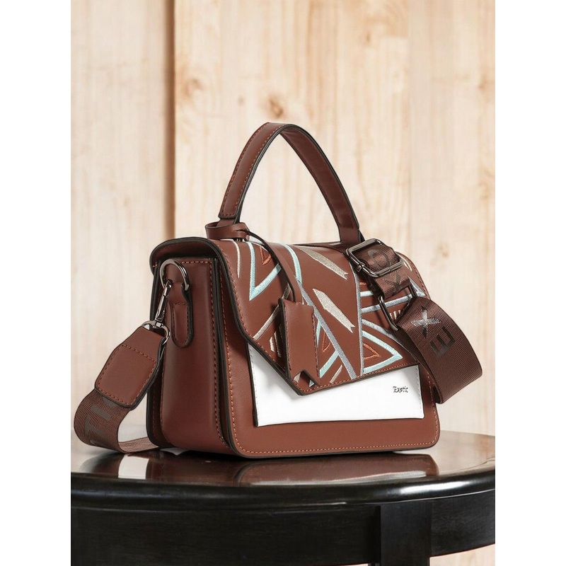 Exotic Floral Embellished Sling Bag with Tasselled