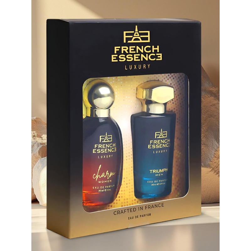 FRENCH ESSENCE Set Of 2 Charm & Triumph Long Lasting Eau De Parfum – 30 ml Each