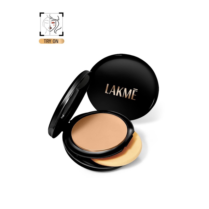 Lakme Xtraordin-airy Compact, 2 In 1 Compact + Foundation, Lightweight-03 Golden Medium 9g