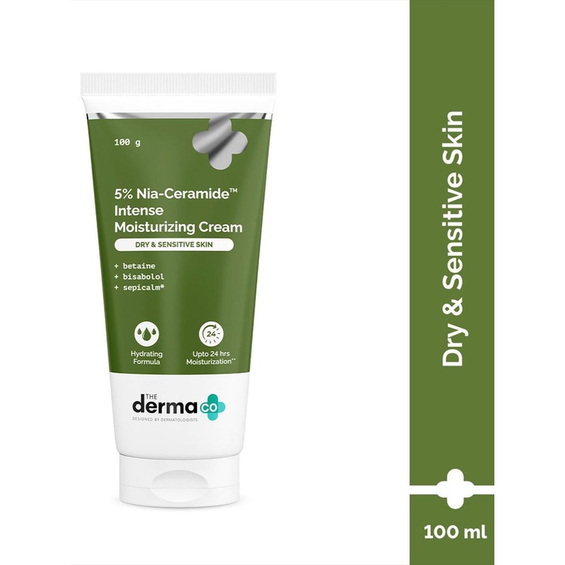 The Derma co. 5% Nia-Ceramide Intense Moisturizing Cream for Dry & Sensitive Skin – 100 g