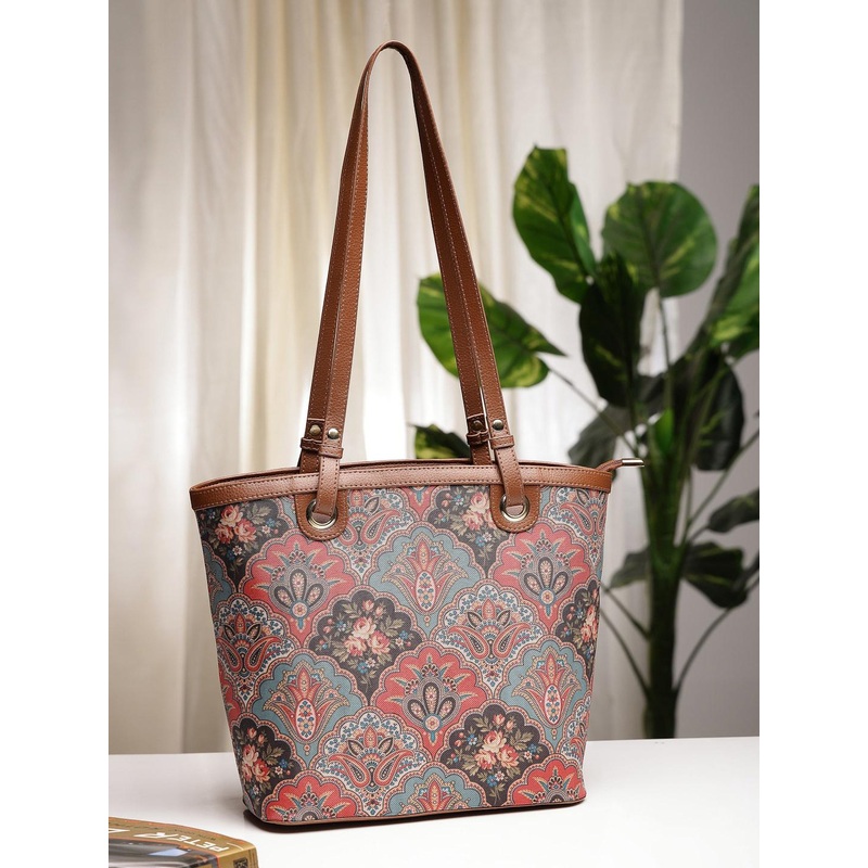 Anouk Ethnic Motifs Printed Structured Shoulder Bag