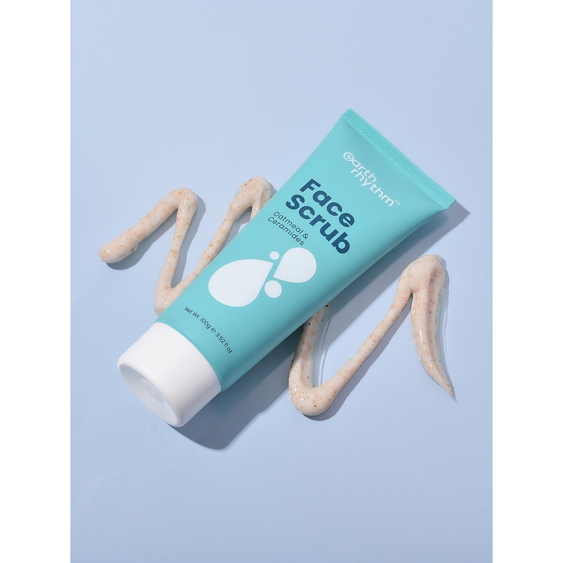 Earth Rhythm Face Scrub With Oatmeal & Ceramides – 100g