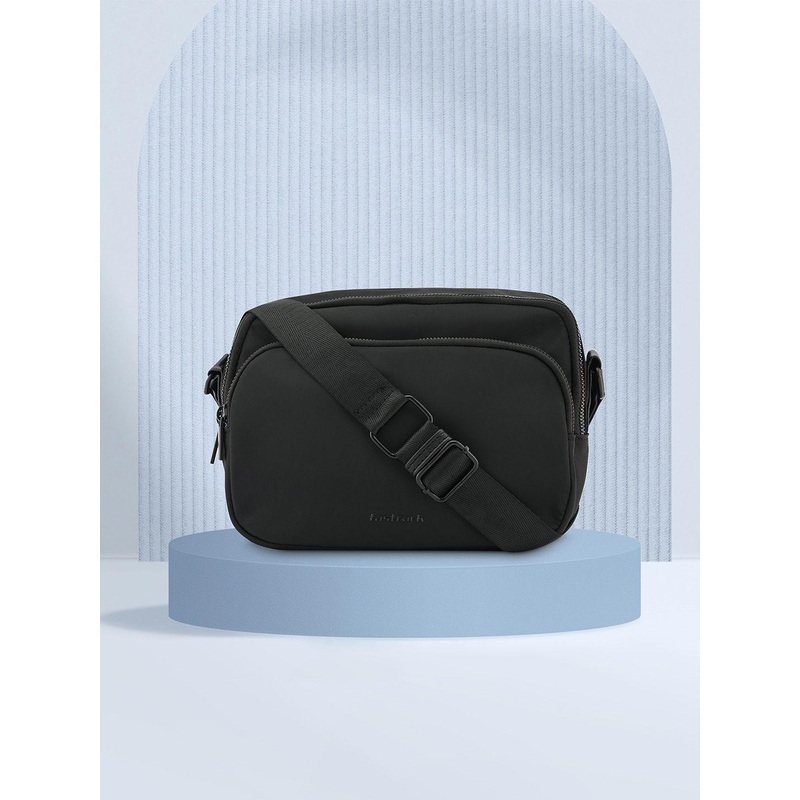 Fastrack PU Structured Sling Bag with Tasselled