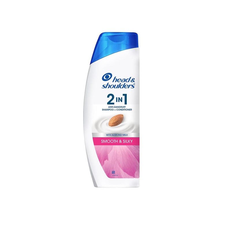Head & Shoulders Unisex Smooth & Silky 2 in 1 Anti Dandruff Shampoo & Conditioner 340 ml
