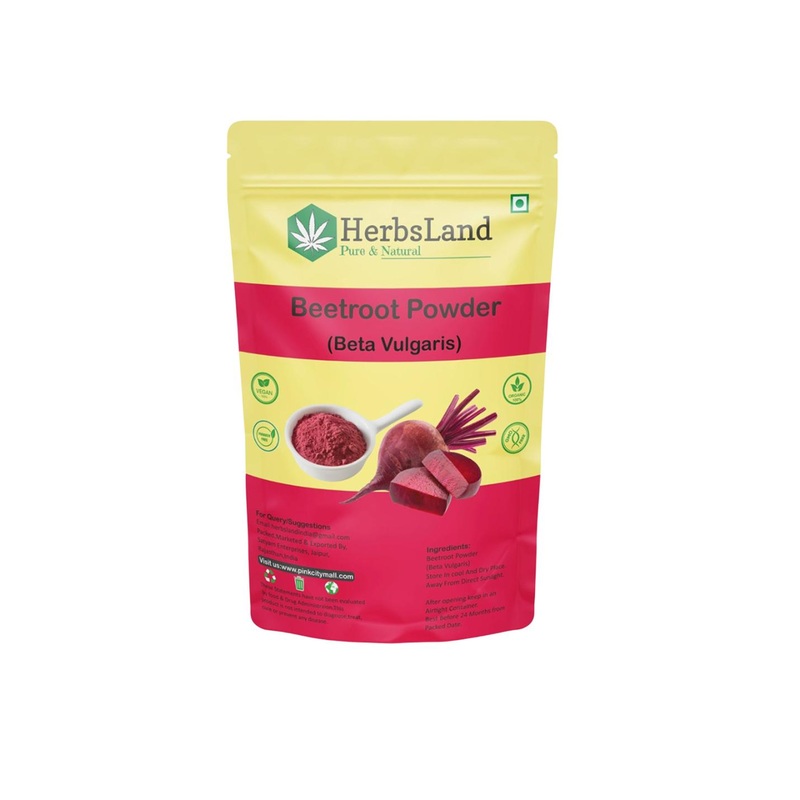 HerbsLand Beetroot Powder Face Pack For Tan Removal & Skin Brightening – 100 g