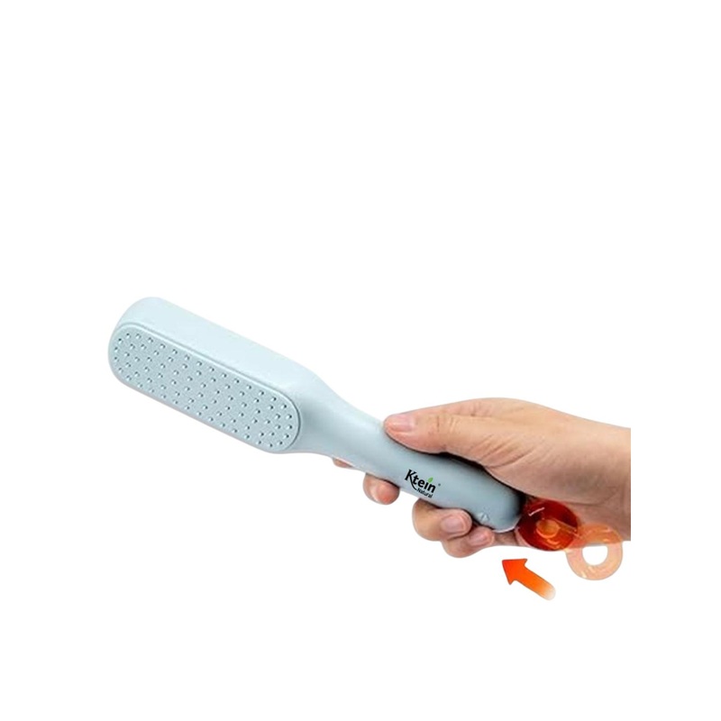 Ktein Self-Cleaning Antistatic Hair Brush- White