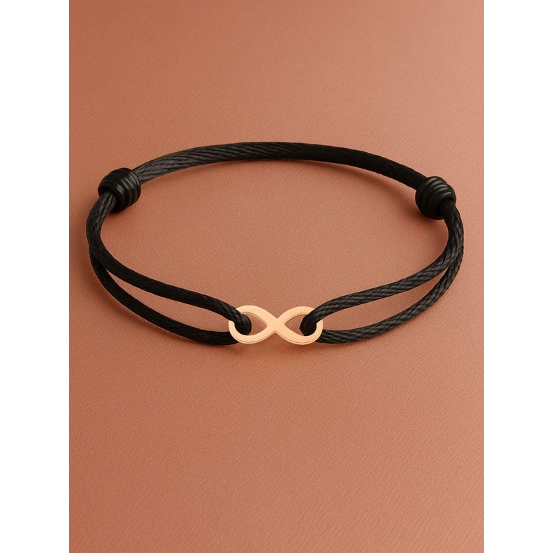 MINUTIAE Women Brass Rose Gold-Plated Cord Bracelet