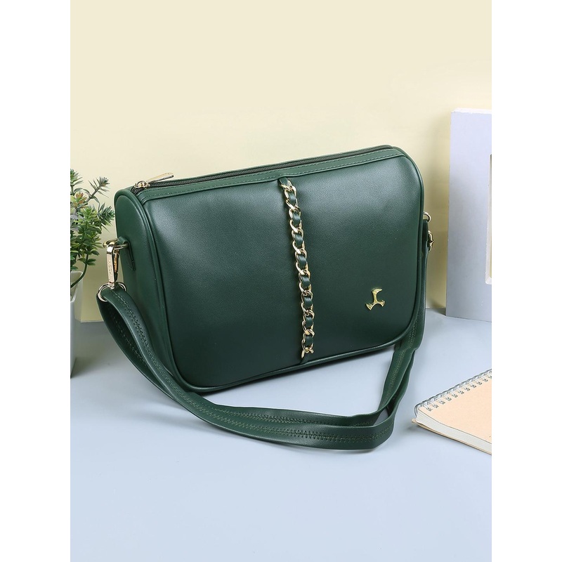 Mochi Colourblocked PU Structured Sling Bag