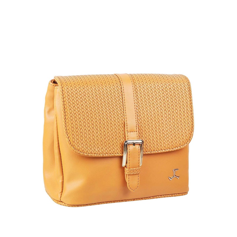 Mochi Yellow Solid Sling Bag