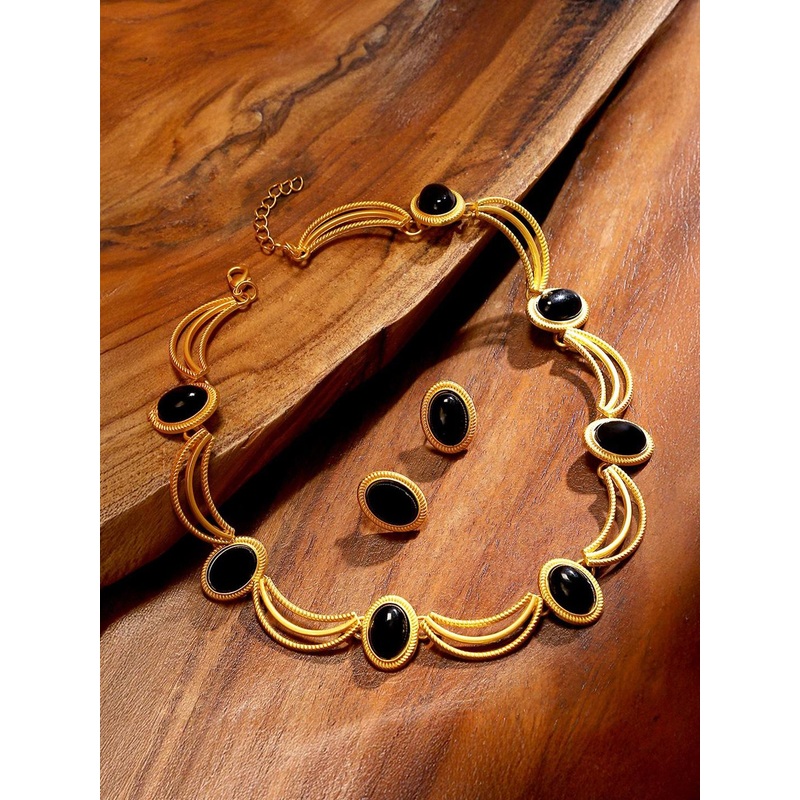 SOHI Gold-Plated The Edith Jewellery Set