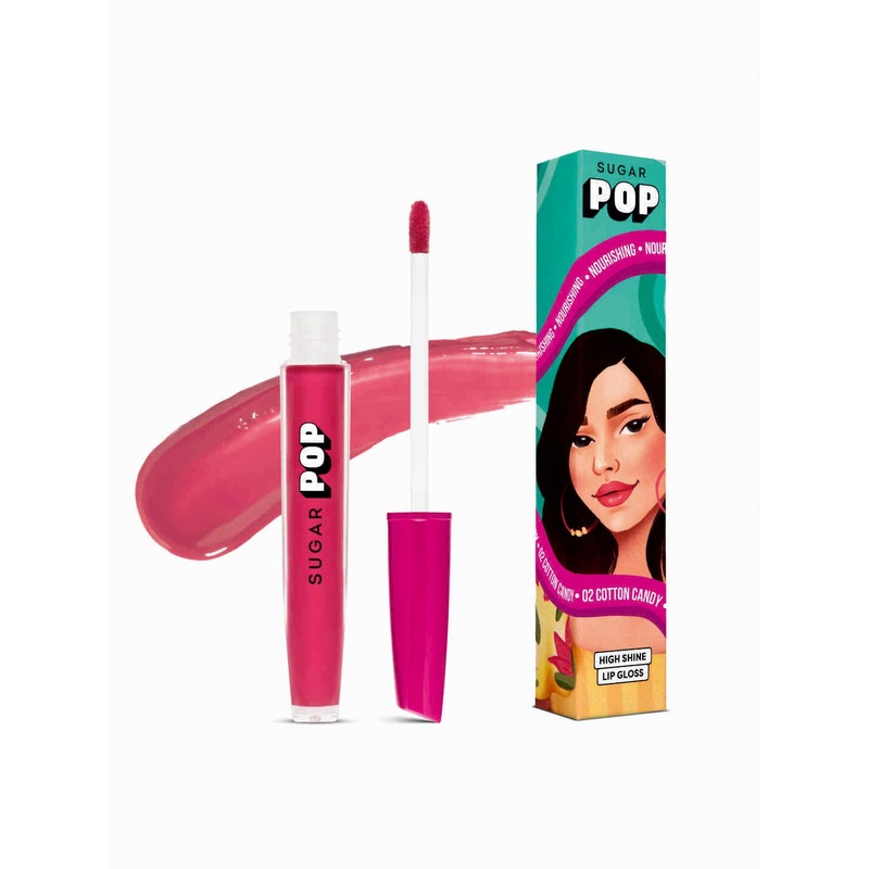 SUGAR POP High Shine Lip Gloss Enriched with Vitamin E 3.5 ml – Cotton Candy 02