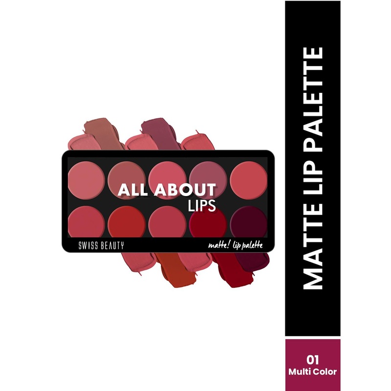 SWISS BEAUTY All About Lips Matte Lip Palette – 01