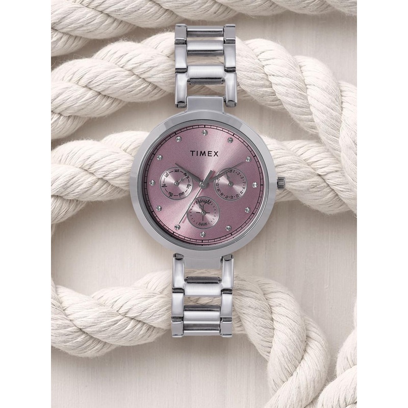 Timex Women Pink Multifunction Analogue Watch – TW000X212