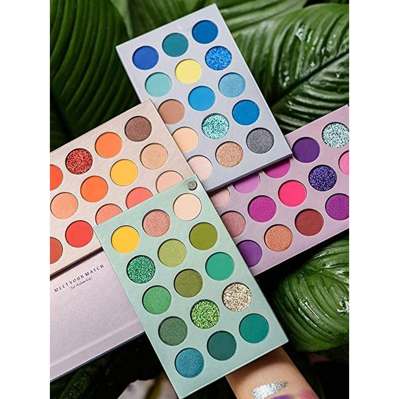 YELGO 60 Multicolor Color Shades Highlighters Eye Shadow Palette- 1Gm Each