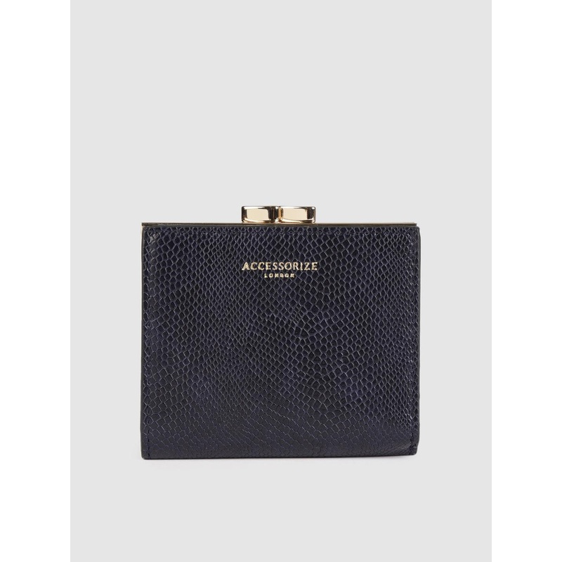 Accessorize London Women Faux Leather Bella Two Fold Wallet