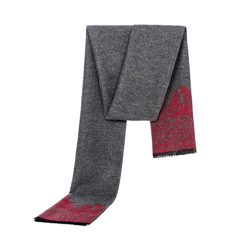 Alexvyan Women Printed Scarf Frayed Border Design Stylish Winter Scarves Soft Warm