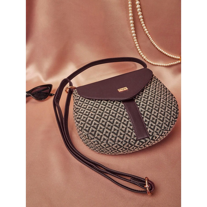 Berrylush Embroidered Sling Bag Handbags