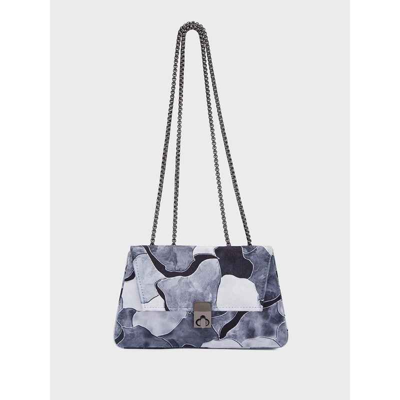 Caprese Yiko Women Black Medium Sling Bag