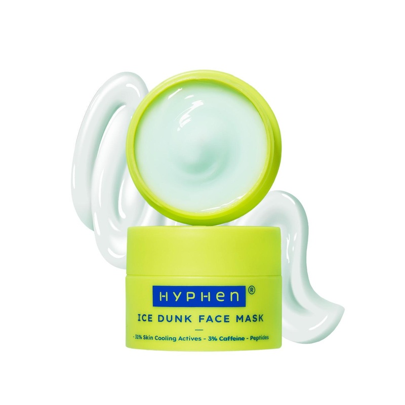 Hyphen Ice Dunk Cooling Face Mask 31% Cooling Actives & 3% Caffeine Instantly Depuffs-50g
