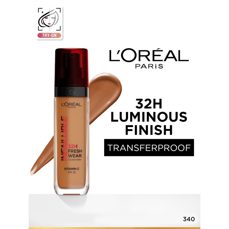 LOreal Infallible Luminous Coverage 32H Fresh Wear Foundation 30ml – 340