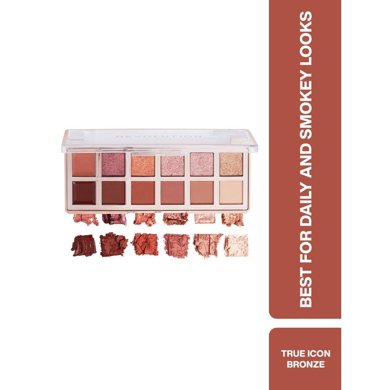 Makeup Revolution London Bronze Eyeshadow Palette – 8.4 g – The True Icon