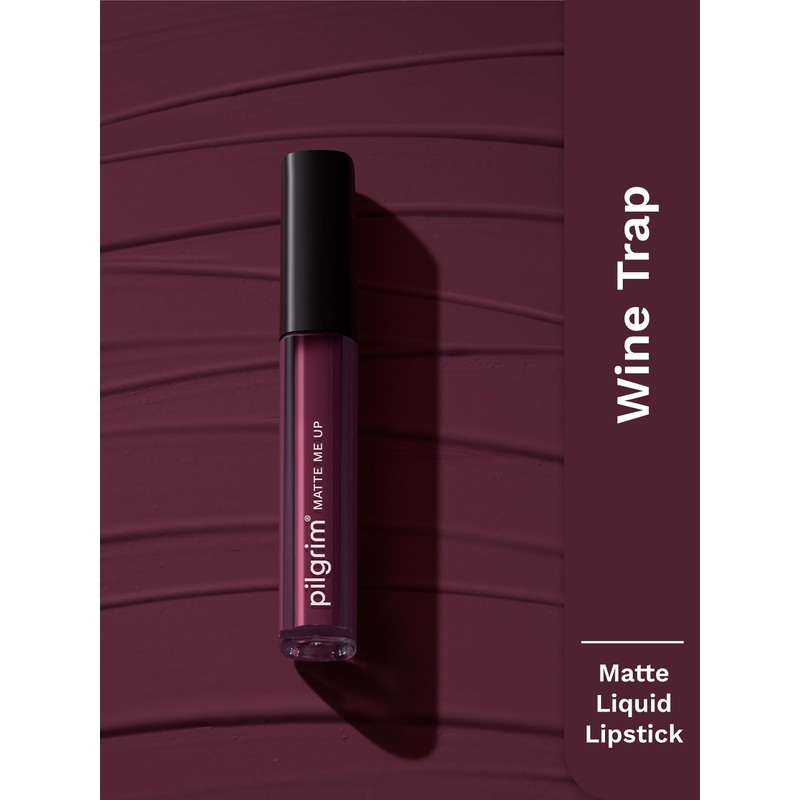 Pilgrim Matte Me Up Smudge Proof Liquid Lipstick – 3 ml – Wine Trap -17