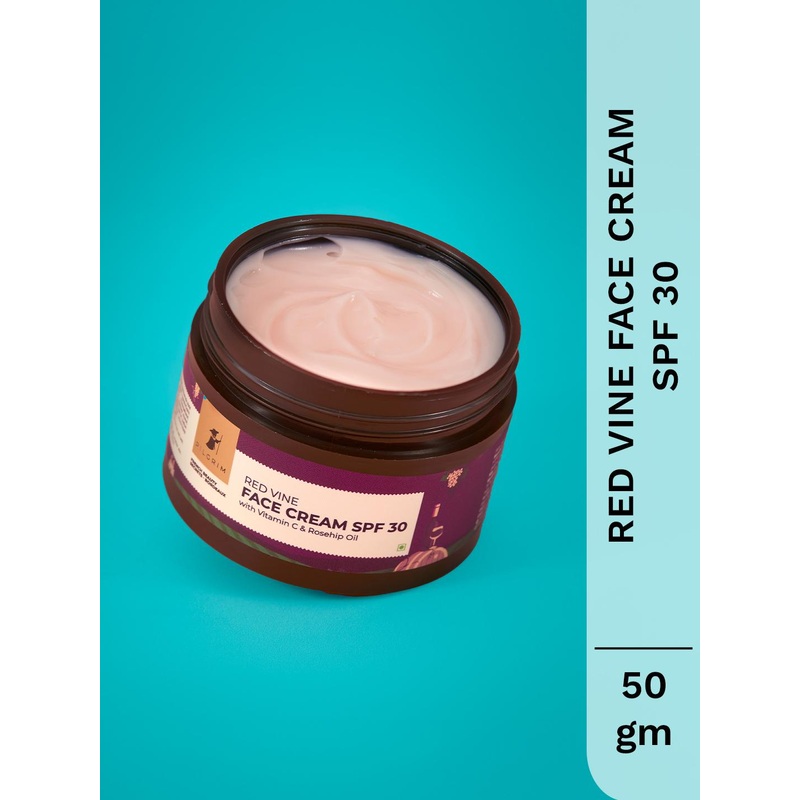 Pilgrim Red Vine Face Cream SPF 30 With Vitamin C & Rosehip Oil For Dark Spots & Ageing