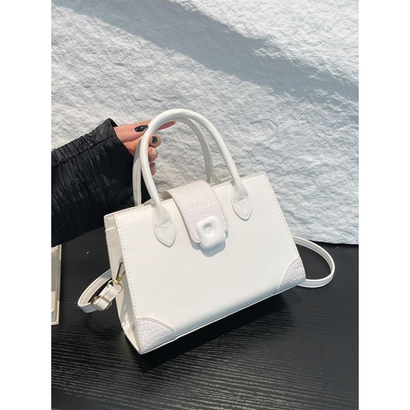 StyleCast x Revolte Women Textured Structured Satchel Bag