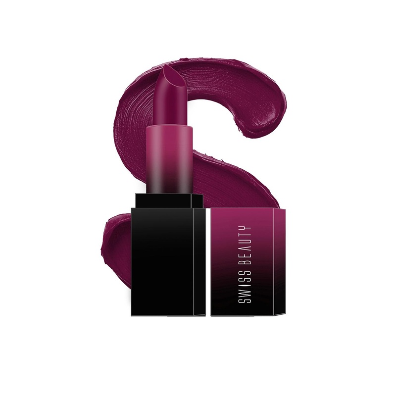 SWISS BEAUTY HD Matte Lipstick – 06 Plum House