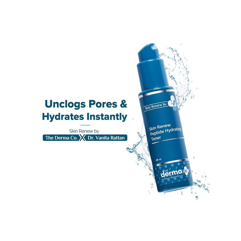The Derma co. Dr V SkinRenew Peptide Hydrating Toner With Peptide & Hyaluronic Acid-100ml