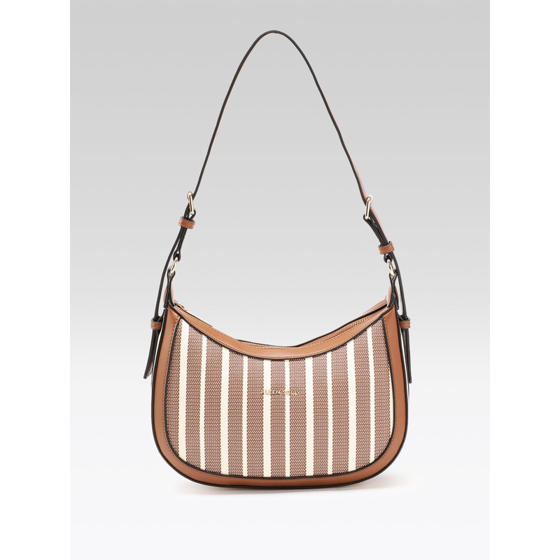 Allen Solly Striped Baguette Bag