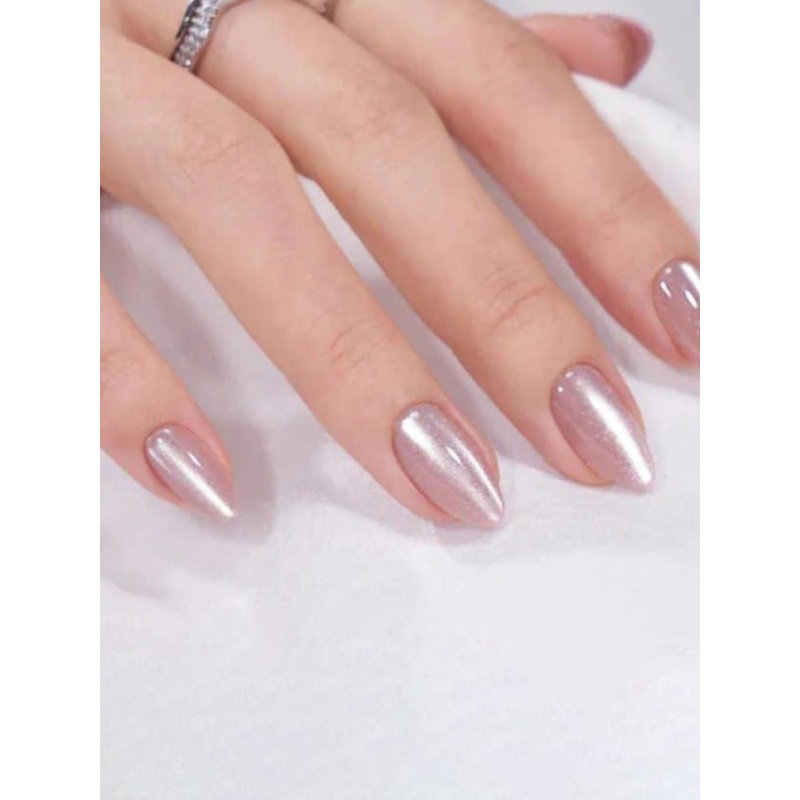 AMOK STORE Set Of 12 Artificial Nails With Glue, Wooden Stick & Nail Filer