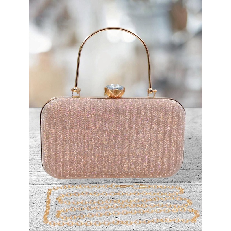CANDY BAGS Embellished Box Clutch