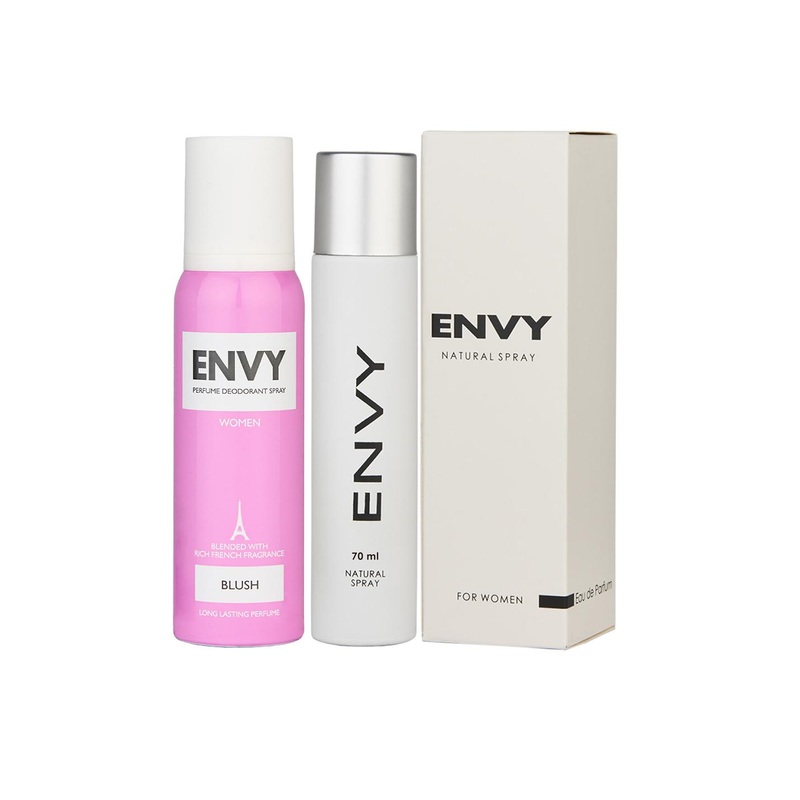 Envy Women Set of Blush Deodorant 115g & Natural Spray 70 ml
