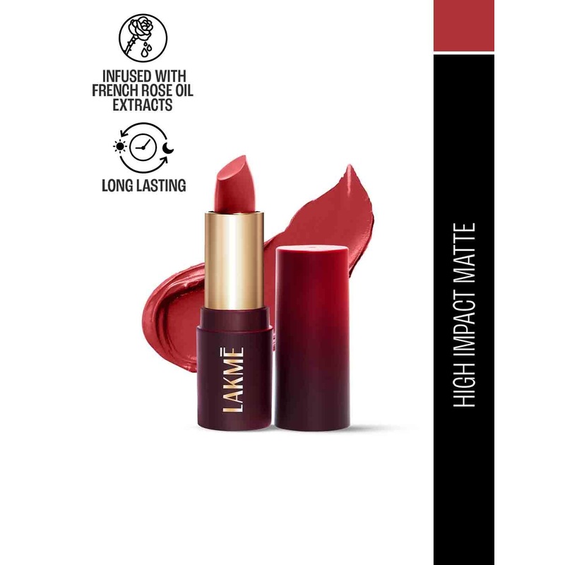 Lakme Forever Matte Long Lasting Lipstick With French Rose Oil Ext 4.5g – Pink Lily CP13
