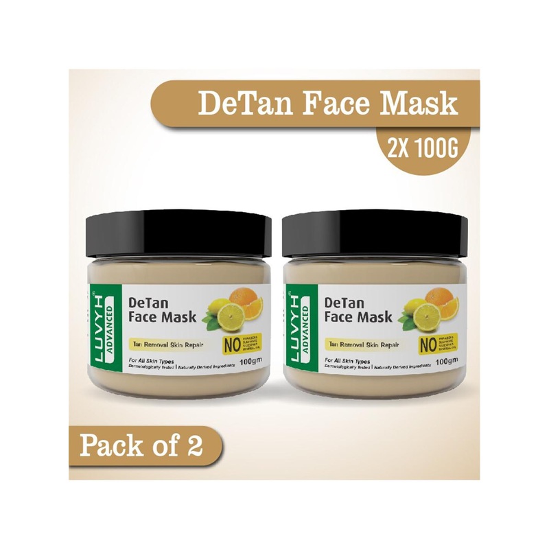 LUVYH Set of 2 DeTan Face Mask- 200g
